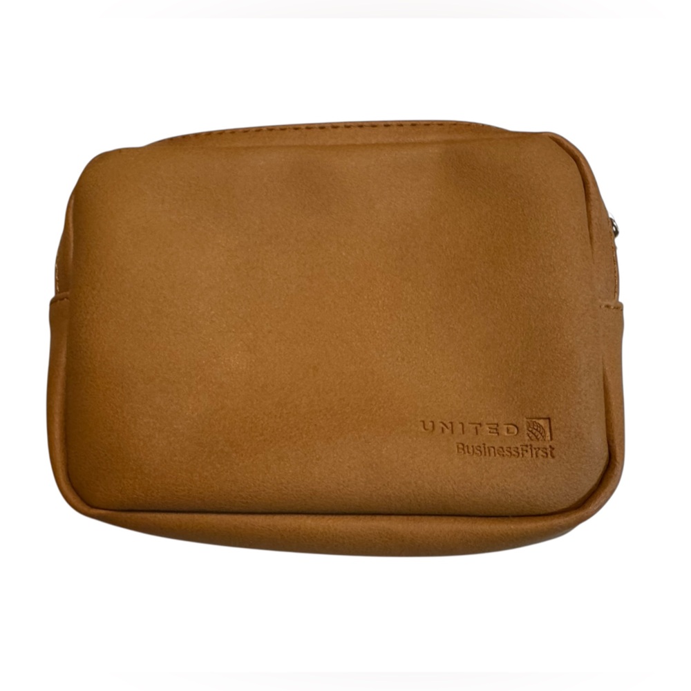 Tan American Airlines Business Promo Makeup Bag Toiletries Case MINTY Aviation